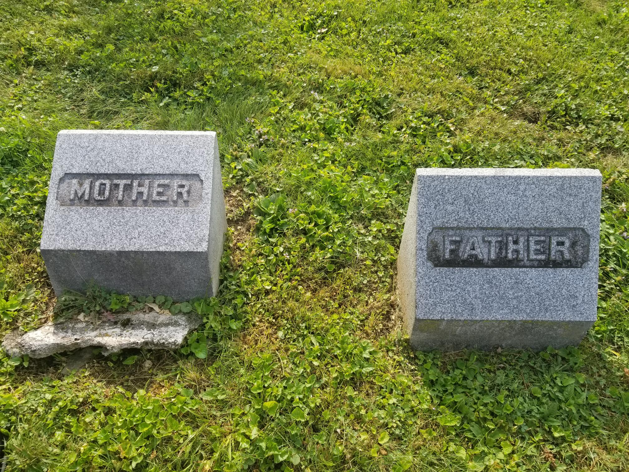 Mother-Father Grave Stones